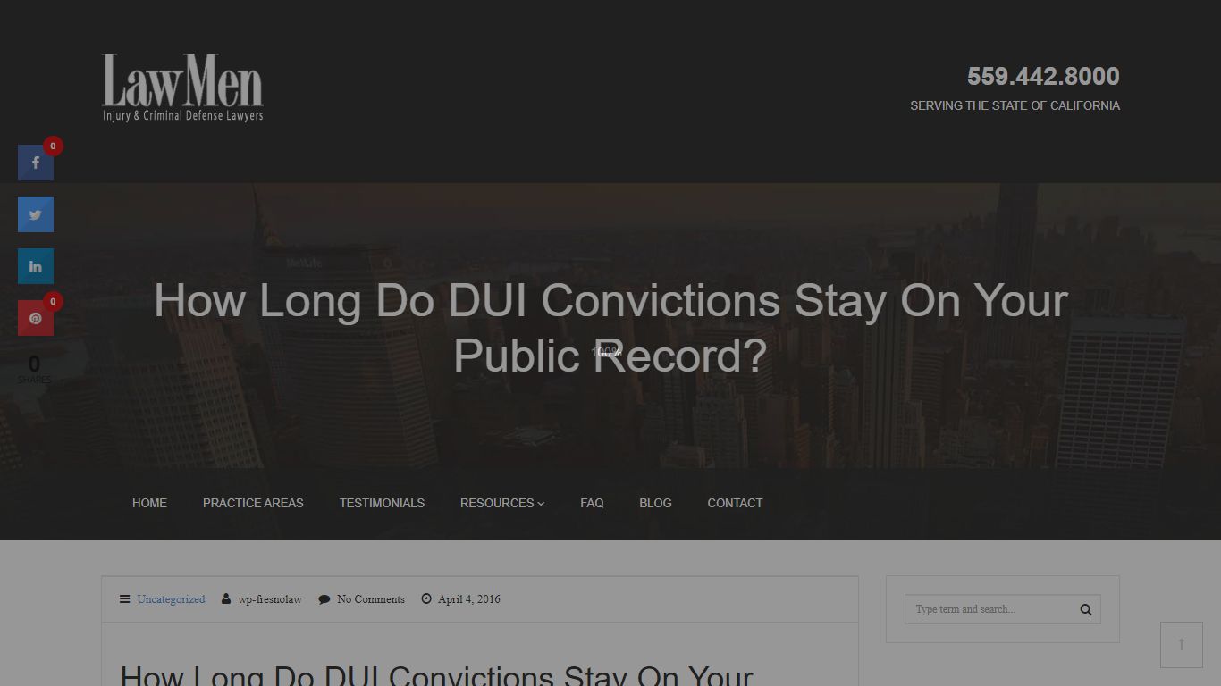 How Long Do DUI Convictions Stay On Your Public Record?